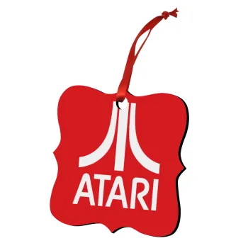 atari, Στολίδι Χριστουγεννιάτικο στολίδι polygon ξύλινο 7.5cm
