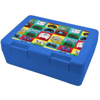 Gaming Controllers, Παιδικό δοχείο κολατσιού ΜΠΛΕ 185x128x65mm (BPA free πλαστικό)