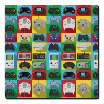 Gaming Controllers, Τετράγωνο μαγνητάκι ξύλινο 6x6cm