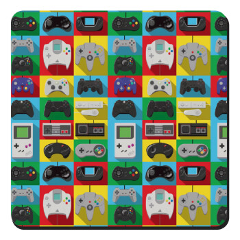 Gaming Controllers, Τετράγωνο μαγνητάκι ξύλινο 9x9cm