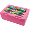 Children's cookie container PINK 185x128x65mm (BPA free plastic)