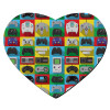 Mousepad heart 23x20cm