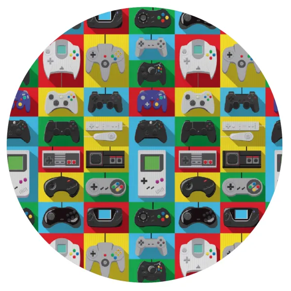 Gaming Controllers — Mousepad Στρογγυλό 20cm