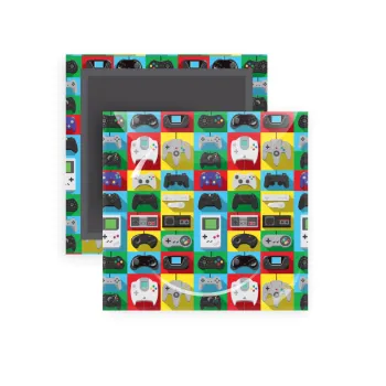 Gaming Controllers, Μαγνητάκι ψυγείου τετράγωνο διάστασης 5x5cm