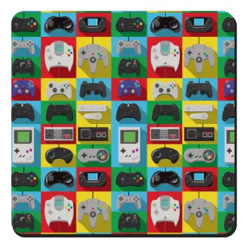 Gaming Controllers, Τετράγωνο μαγνητάκι ξύλινο 9x9cm