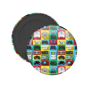 Gaming Controllers, Μαγνητάκι ψυγείου στρογγυλό διάστασης 5cm