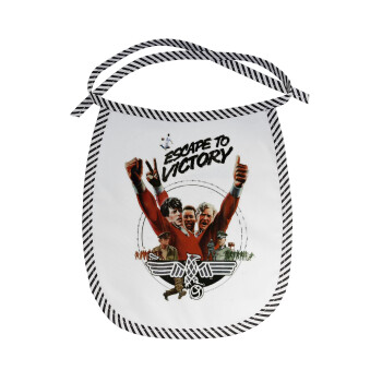 Escape to victory, Σαλιάρα μωρού αλέκιαστη με κορδόνι Μαύρη