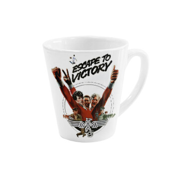 Escape to victory, Κούπα κωνική Latte Λευκή, κεραμική, 300ml