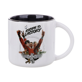 Escape to victory, Κούπα κεραμική 400ml Λευκή/Μαύρη