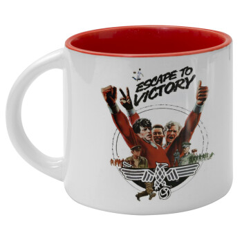 Escape to victory, Κούπα κεραμική 400ml Λευκή/Κόκκινη
