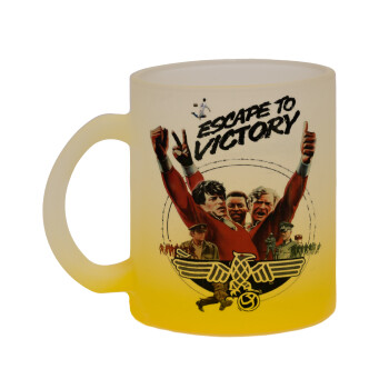 Escape to victory, Κούπα γυάλινη δίχρωμη με βάση το κίτρινο ματ, 330ml