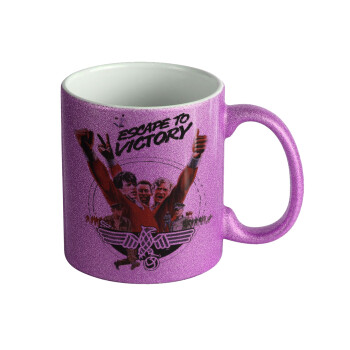 Escape to victory, Κούπα Μωβ Glitter που γυαλίζει, κεραμική, 330ml