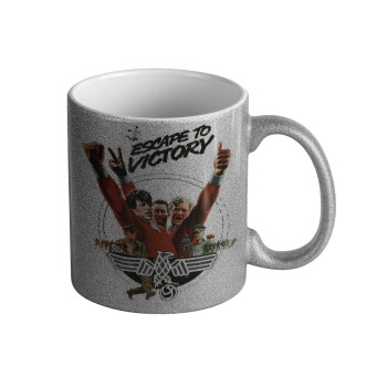 Escape to victory, Κούπα Ασημένια Glitter που γυαλίζει, κεραμική, 330ml