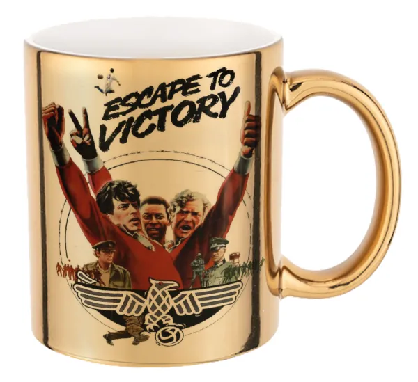 Escape to victory — Mug ceramic, gold mirror, 330ml
