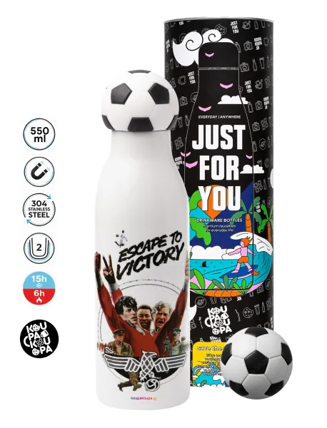 Escape to victory — Soccer Metal mug thermos, double wall, 550ml