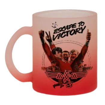 Escape to victory, Κούπα γυάλινη δίχρωμη με βάση το κόκκινο ματ, 330ml