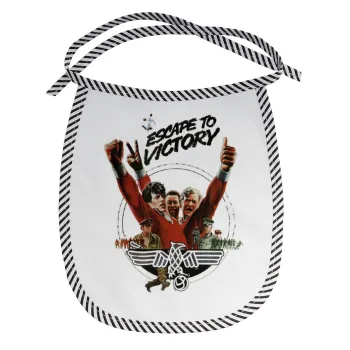 Escape to victory, Σαλιάρα μωρού αλέκιαστη με κορδόνι Μαύρη