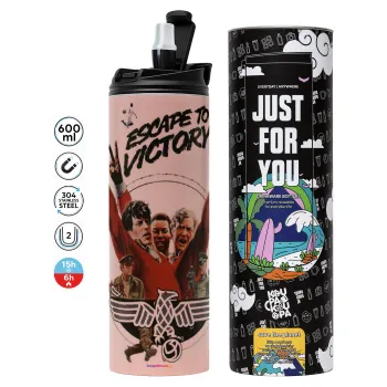 Escape to victory, Tumbler stainless steel PINK 600ml
