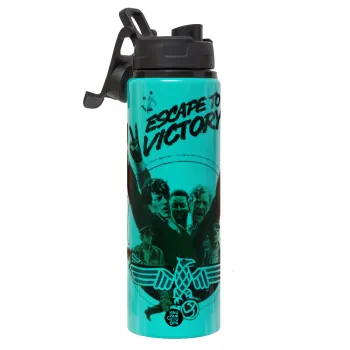 Escape to victory, Μεταλλικό παγούρι νερού με καπάκι ασφαλείας, αλουμινίου 850ml