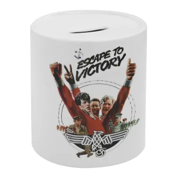 Escape to victory, Κουμπαράς πορσελάνης με τάπα