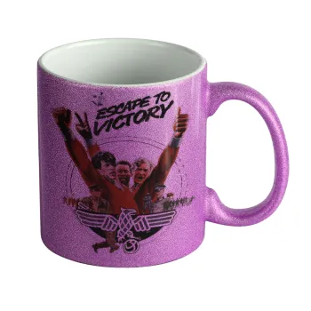 Escape to victory, Κούπα Μωβ Glitter που γυαλίζει, κεραμική, 330ml