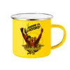 Yellow Enamel Metallic Cup 360ml
