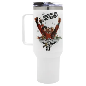 Escape to victory, Mega Tumbler με καπάκι, διπλού τοιχώματος (θερμό) 1,2L