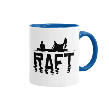 raft, Mug colored blue, ceramic, 330ml