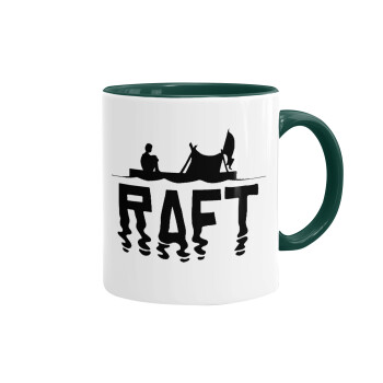 raft, Mug colored green, ceramic, 330ml