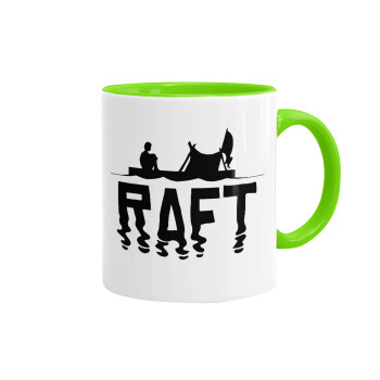 raft, Mug colored light green, ceramic, 330ml