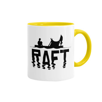 raft, Mug colored yellow, ceramic, 330ml