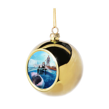 raft, Χριστουγεννιάτικη μπάλα δένδρου Χρυσή 8cm