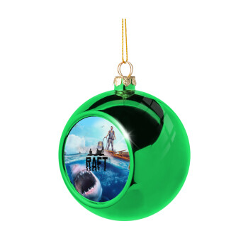 raft, Χριστουγεννιάτικη μπάλα δένδρου Πράσινη 8cm