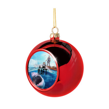 raft, Χριστουγεννιάτικη μπάλα δένδρου Κόκκινη 8cm