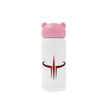 Quake 3 arena, Pink stainless steel thermal flask, 320ml