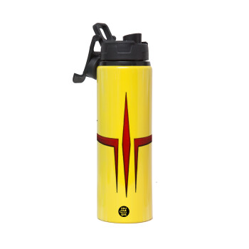 Quake 3 arena, Metallic water bottle with safety lid, 850ml aluminum