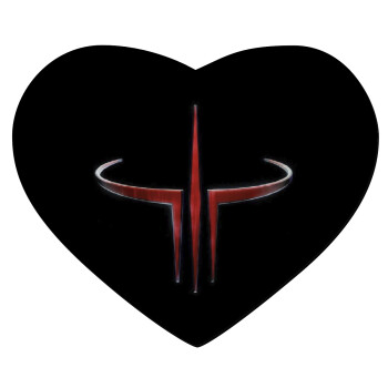 Quake 3 arena, Mousepad καρδιά 23x20cm