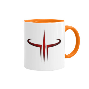Quake 3 arena, Mug colored orange, ceramic, 330ml