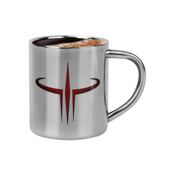 Quake 3 arena, Double-wall metal cup for espresso (220ml)