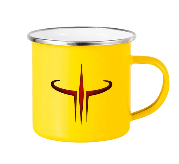 Quake 3 arena — Yellow Enamel Metallic Cup 360ml