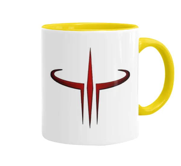Quake 3 arena — Mug colored yellow, ceramic, 330ml