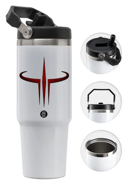 Quake 3 arena — 30oz stainless Steel Tumbler with Handle
