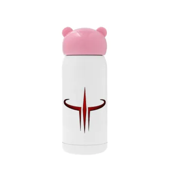 Quake 3 arena, Pink stainless steel thermal flask, 320ml