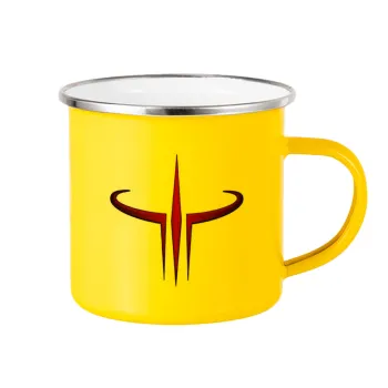 Quake 3 arena, Yellow Enamel Metallic Cup 360ml