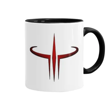 Quake 3 arena, Mug colored black, ceramic, 330ml