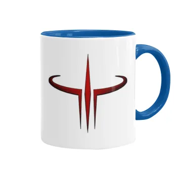 Quake 3 arena, Mug colored blue, ceramic, 330ml