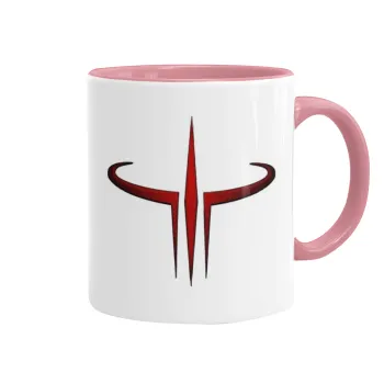 Quake 3 arena, Mug colored pink, ceramic, 330ml