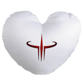 Quake 3 arena, Μαξιλάρι καναπέ καρδιά 40x40cm περιέχεται το  γέμισμα
