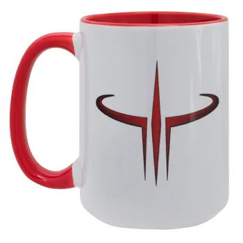 Quake 3 arena, Κούπα Mega 15oz, κεραμική Κόκκινη, 450ml