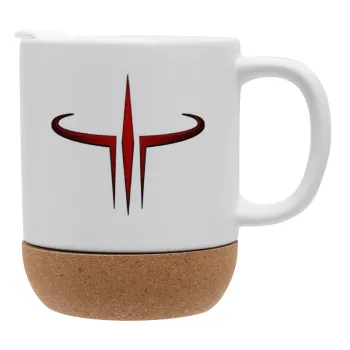 Quake 3 arena, Κούπα, κεραμική με βάση φελού και καπάκι (ΜΑΤ), 330ml